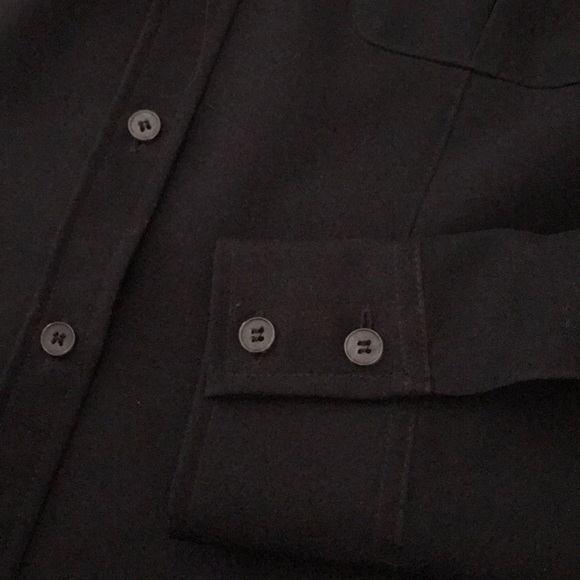 Black long sleeve stretch blouse - Picture 4 of 6